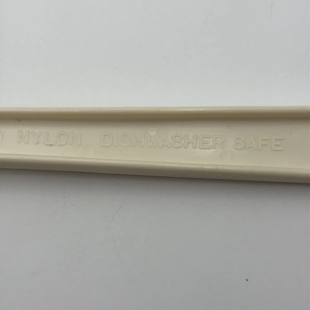 Vintage Ekco Spice of life Hard Plastic Melamine Slotted Spatula